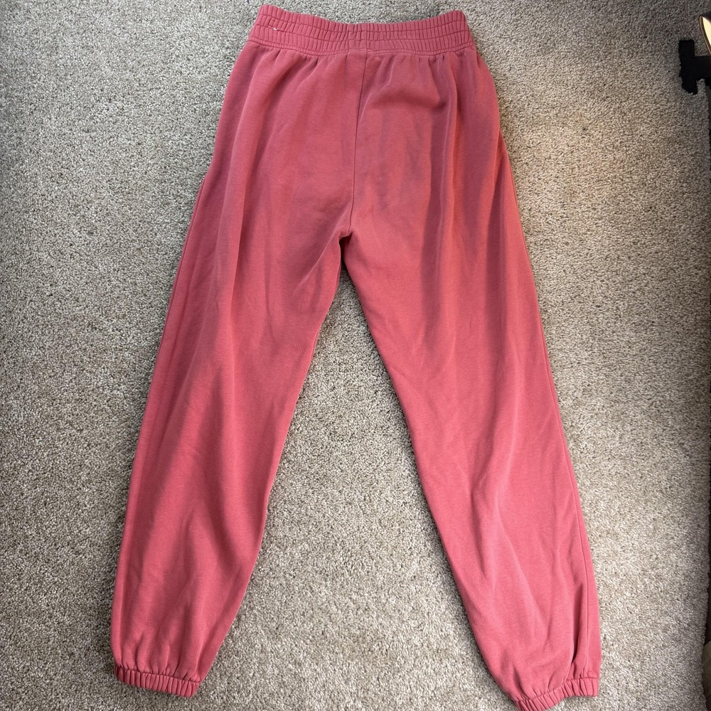 Nike Sweatpants Womens Small Pink Fleece Jogger Elastic Waist Pockets Gym Lounge